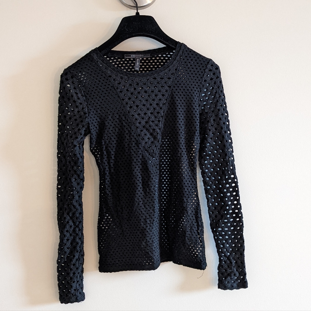 Woman's Black BCBG Top, XXS